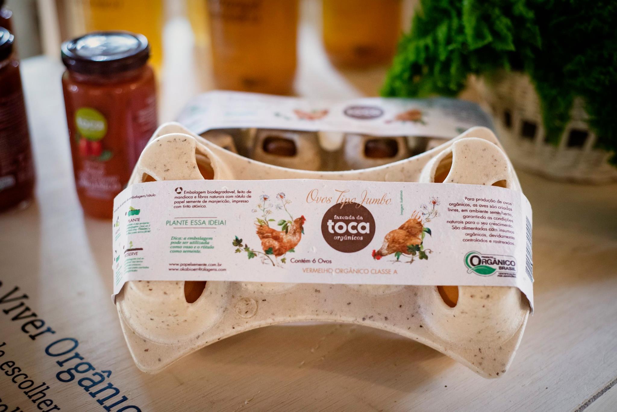 Cinta caixa de ovos Fazenda da Toca | Embalagens sustentáveis